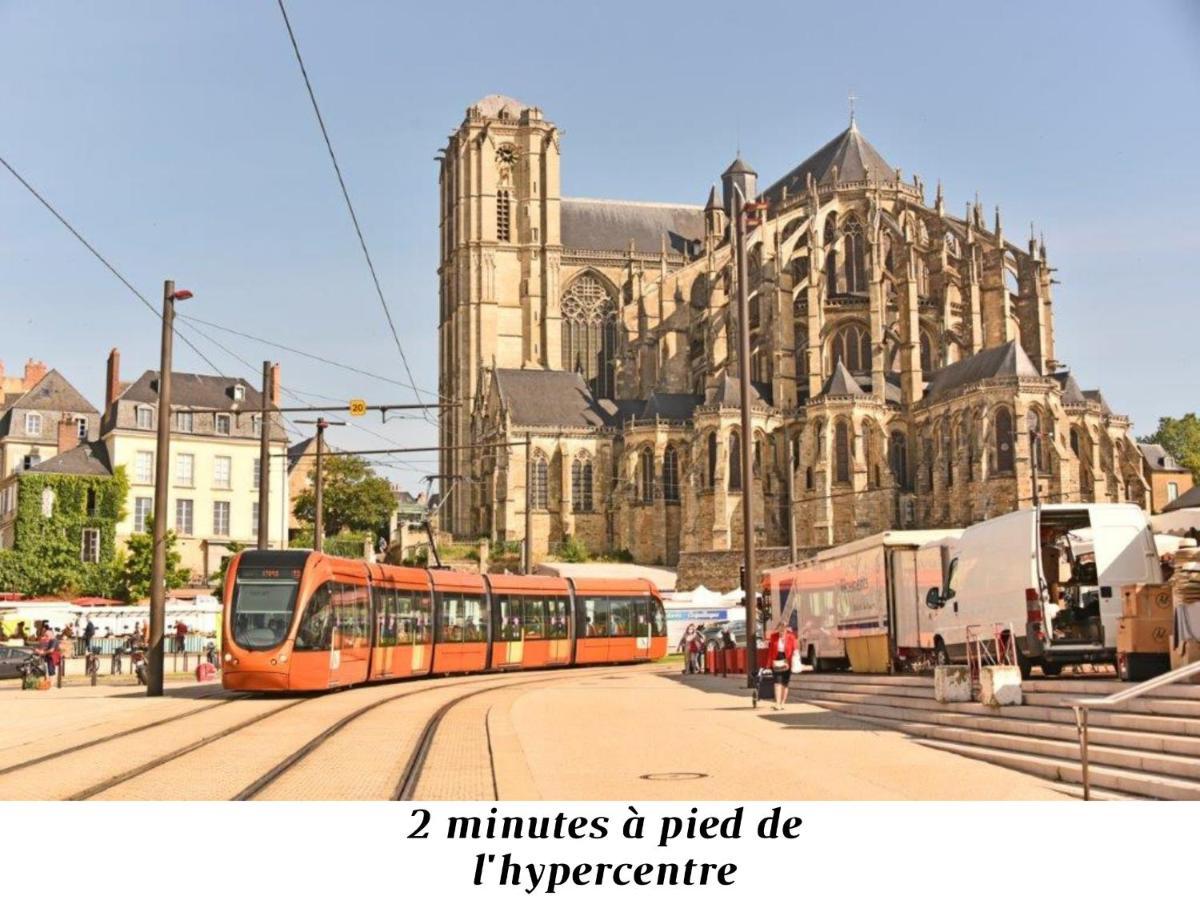 Ferienwohnung Le Myanmar - Hyper Centre - Parking - 4P Le Mans Exterior foto
